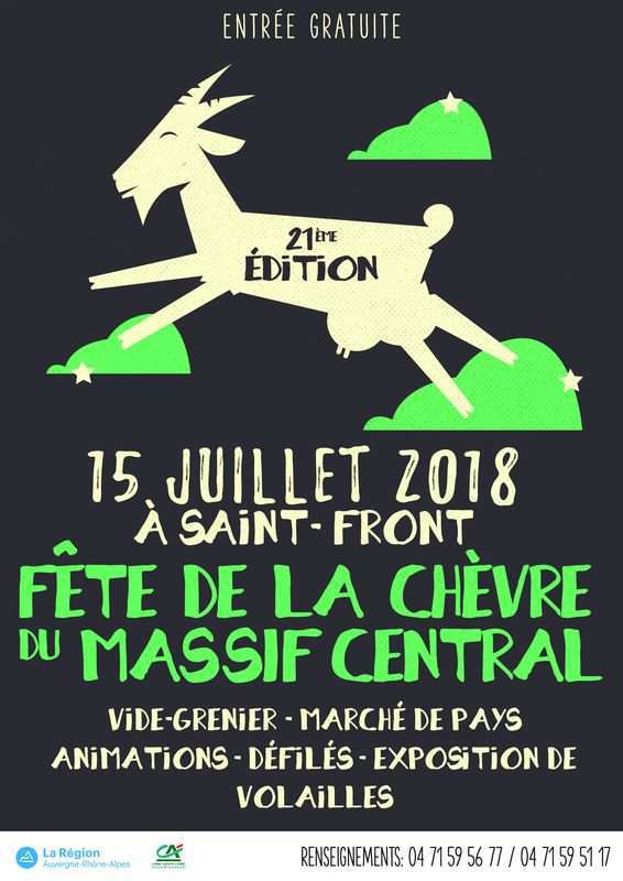 Fête de la chèvre à Saint-Front (43) - Juillet 2018