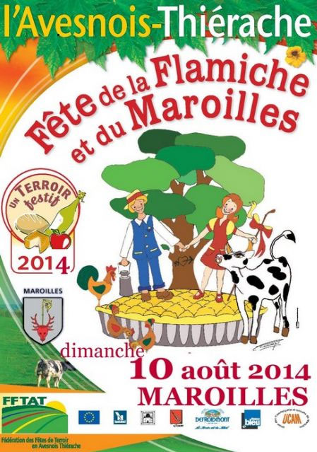 Fête de la Flamiche et du Maroilles à Maroilles (59) - Août 2014