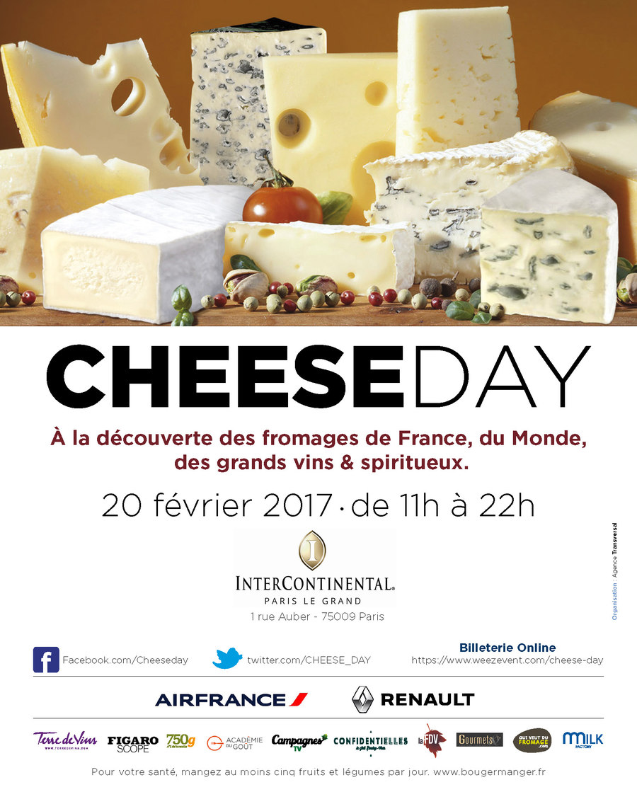 CHEESEDAY - À la découverte des fromages de France, du Monde,  des grands vins & spiritueux - Février 2017