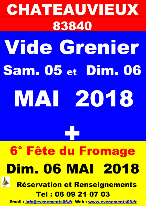 6ème fête du fromage et des produits locaux à Châteauvieux (83) - Mai 2018