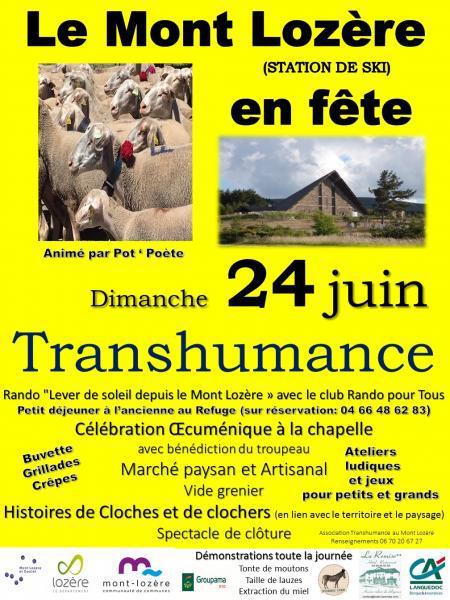 Grande fête de la transhumance à la station du Mont Lozère (48) - Juin