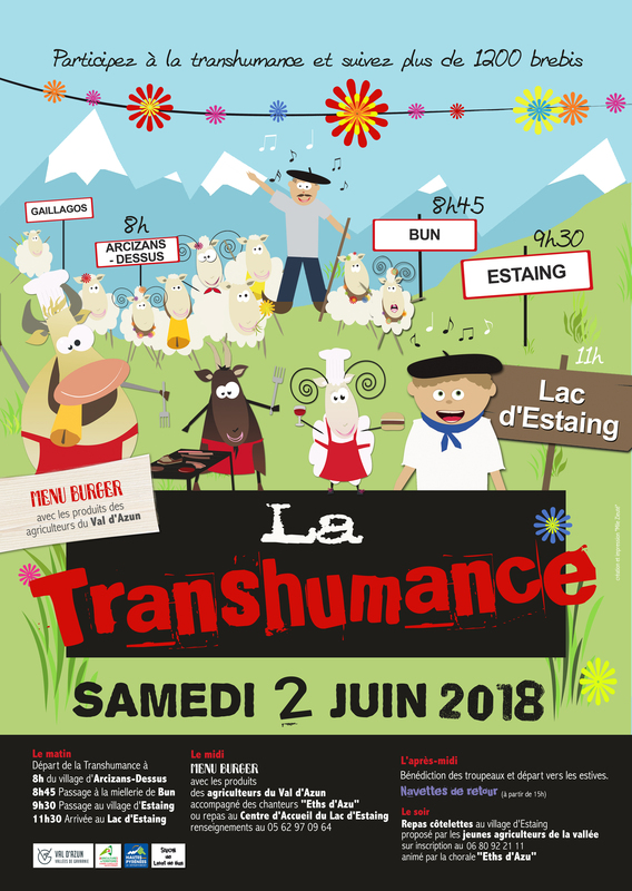 Transhumance de printemps à Estaing (65) - Juin 2018