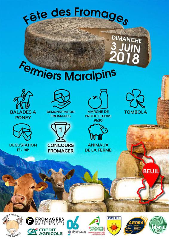 8ème Concours Fromager des Alpes Maritimes et 1ère Fête des Fromages Fermiers Maralpins à Beuil (06)- Juin 2018