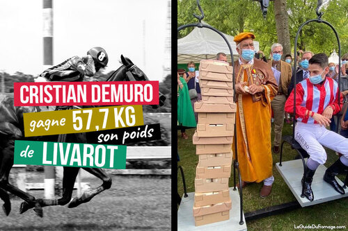 Cristian Demuro gagne son poids en fromage de Livarot