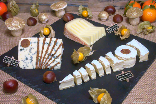 Plateau fromage découpe fête